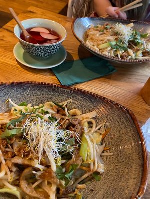 Nice noodles with seitan at The Future is Up to You in Berlin