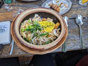 Truffle Udon noodles at The Future is Up to You in Berlin