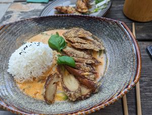 Vegan duck at The Future is Up to You in Berlin