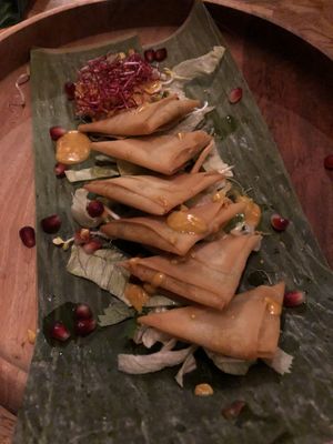 Fried dumplings  at The Future is Up to You in Berlin