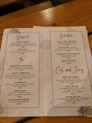 Menu Page 2 at The Future is Up to You in Berlin