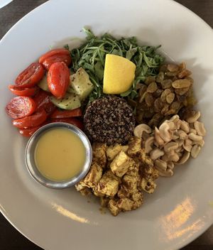 Veganized Moroccan Tofu Bowl at Pizza Luce in Eden Prairie