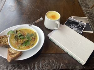 Kitchari, Sourdough & Golden Milk.  at True Nature Healing Arts Organic Cafe in Carbondale