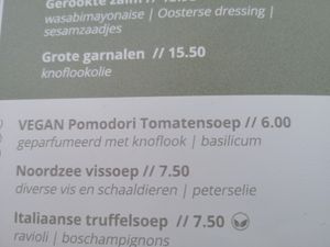 Vegan on the menu at Het Wapen van Stellendam in Stellendam