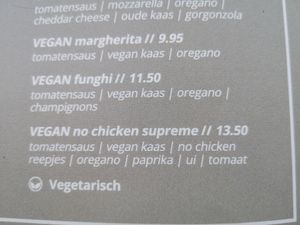 Vegan on the menu at Het Wapen van Stellendam in Stellendam
