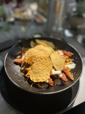 Tex Mex loaded Fries (Süsskartoffeln)  at Het Wapen van Stellendam in Stellendam