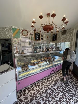 The ice cream parlor at Gelateria di Berna - Marzili in Bern