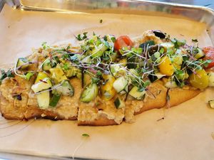 Herbivore flatbread at Brass Bowl in St Petersburg