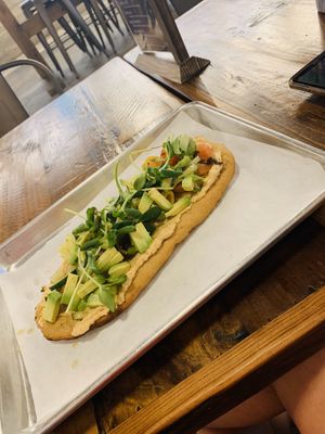 Herbivore flatbread  at Brass Bowl in St Petersburg