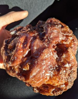 Giant apple fritter at Larry & Kristi's Bakery in Bremerton