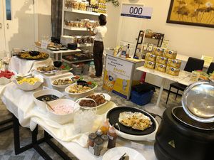 Buffet, and vegan n/a beer at Vegan Garden in Pathum Thani