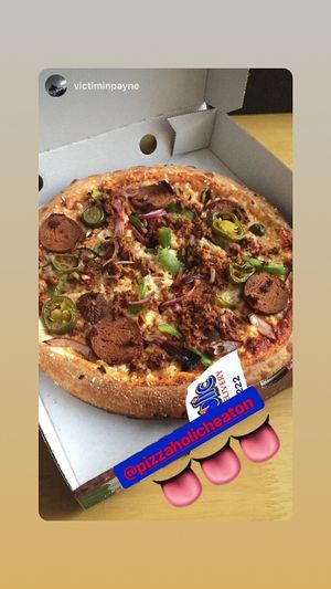 Vegan pizza  at Pizzaholic in Newcastle Upon Tyne