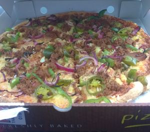 Mexican pizza at Pizzaholic in Newcastle Upon Tyne