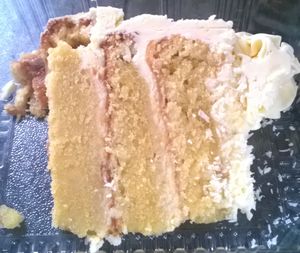 Coconut cake at Pizzaholic in Newcastle Upon Tyne