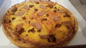 Chicken kiev pizza at Pizzaholic in Newcastle Upon Tyne