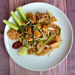 Pad Thai at Baan Unrak in Sangkhlaburi