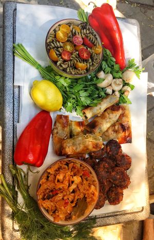 So much goodness in one plate! at Posta in Sofia