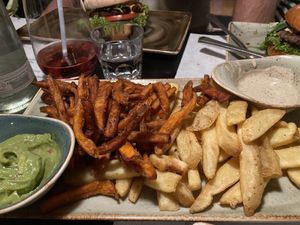 Mixed Fries at Hans im Glück - Leopoldstr in Munich