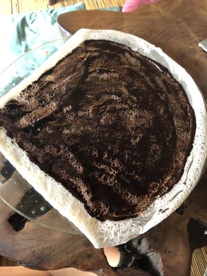 Vegan Chocolate homemade sauce  at The Spell Creperie in Ubud