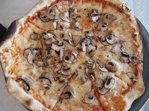Pizza Funghi   at Piccola in Menorca