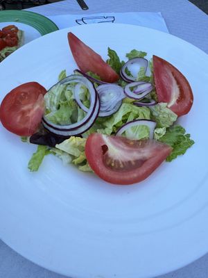 Green salad  at Piccola in Menorca