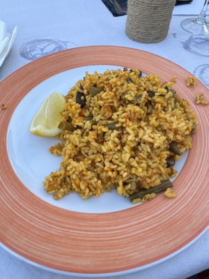 Vegetable Paella  at Piccola in Menorca