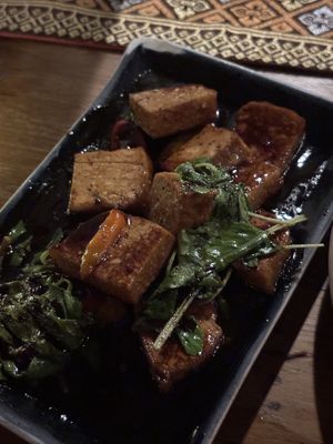 Krapao tofu  at Castaway in Koh Lipe