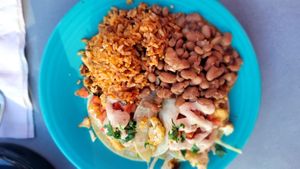 Cauliflower tacos plate at Pedro's in Kennebunkport