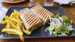 Hummus wrap at The Republic of Good Food in Podgorica