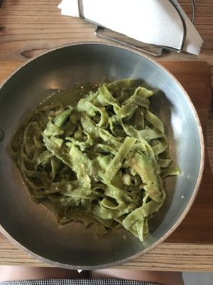 Avocado pasta! at The Republic of Good Food in Podgorica
