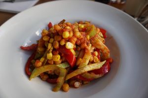 Chickpeas with vegetables  at The Republic of Good Food in Podgorica