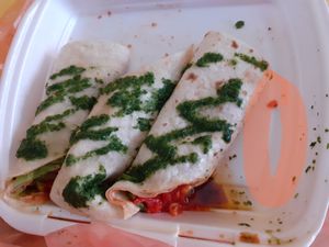 1 portion: 4 small vegan wraps at The Republic of Good Food in Podgorica
