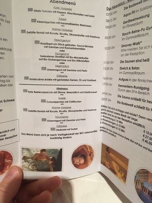 Vitalmenu vegan at Alpenblick in Hoechenschwand