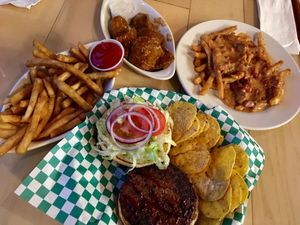 10th Street Burger, Fries, Chili/Cheese Fries, Wings at 10th Street Diner in Indianapolis