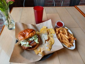 Buffalo Chik'n Sandwich at 10th Street Diner in Indianapolis