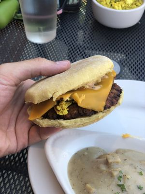 Sausage, egg and cheese  at 10th Street Diner in Indianapolis