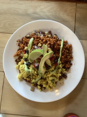 Chorizo dish  at 10th Street Diner in Indianapolis