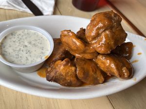 BBQ wings   at 10th Street Diner in Indianapolis