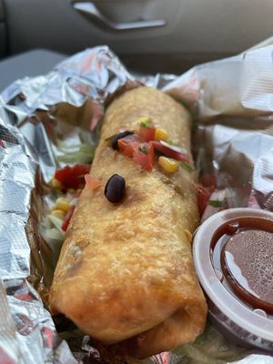 Chorizo Chimichanga special   at 10th Street Diner in Indianapolis