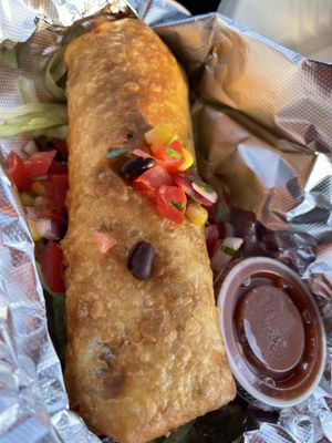 Chorizo Chimichanga special   at 10th Street Diner in Indianapolis