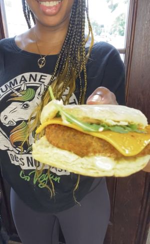 Spicy Chicken Biscuit  at 10th Street Diner in Indianapolis
