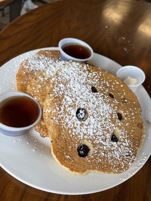 Huge portion of Blueberry Pancakes   at 10th Street Diner in Indianapolis