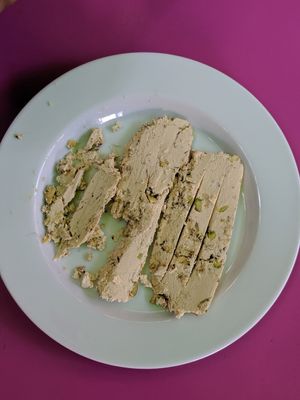 This sweet is amazing and vegan! at La Cuisine de Mona in Marrakech