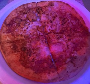 Vegan meatless pizza   at Leaves & Roots Lounge in Fort Lauderdale