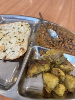 Medium vegan thali (£10)  at Namaste Taste of India in North Shields