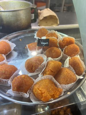 Vegan sweets   at Namaste Taste of India in North Shields