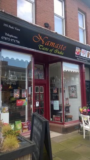 Outside  at Namaste Taste of India in North Shields