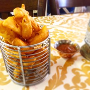 Masala chips- delicious  at Namaste Taste of India in North Shields