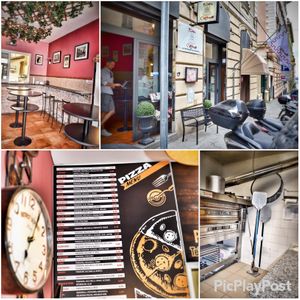 Interni ed esterni della Pizzeria Carignano at Pizzeria Carignano in Genoa