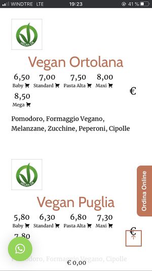 2 pizze at Pizzeria Carignano in Genoa